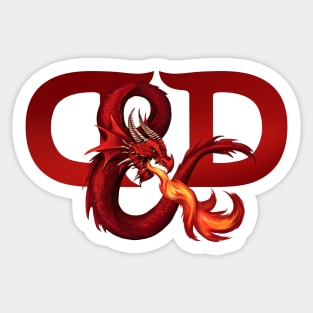 Dungeons and Dragons Logo Sticker